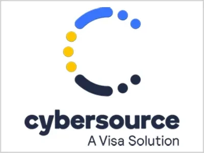 Logo of Cybersource - A Visa Solution